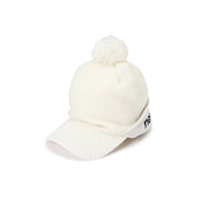 ニューバランス（new balance）（レディース）ゴルフ 寒さ対策 防寒 あったかグッズ ニットキャップ 裏フリース ポンポン付き 2WAY ブリムビーニー 012-2287507-030