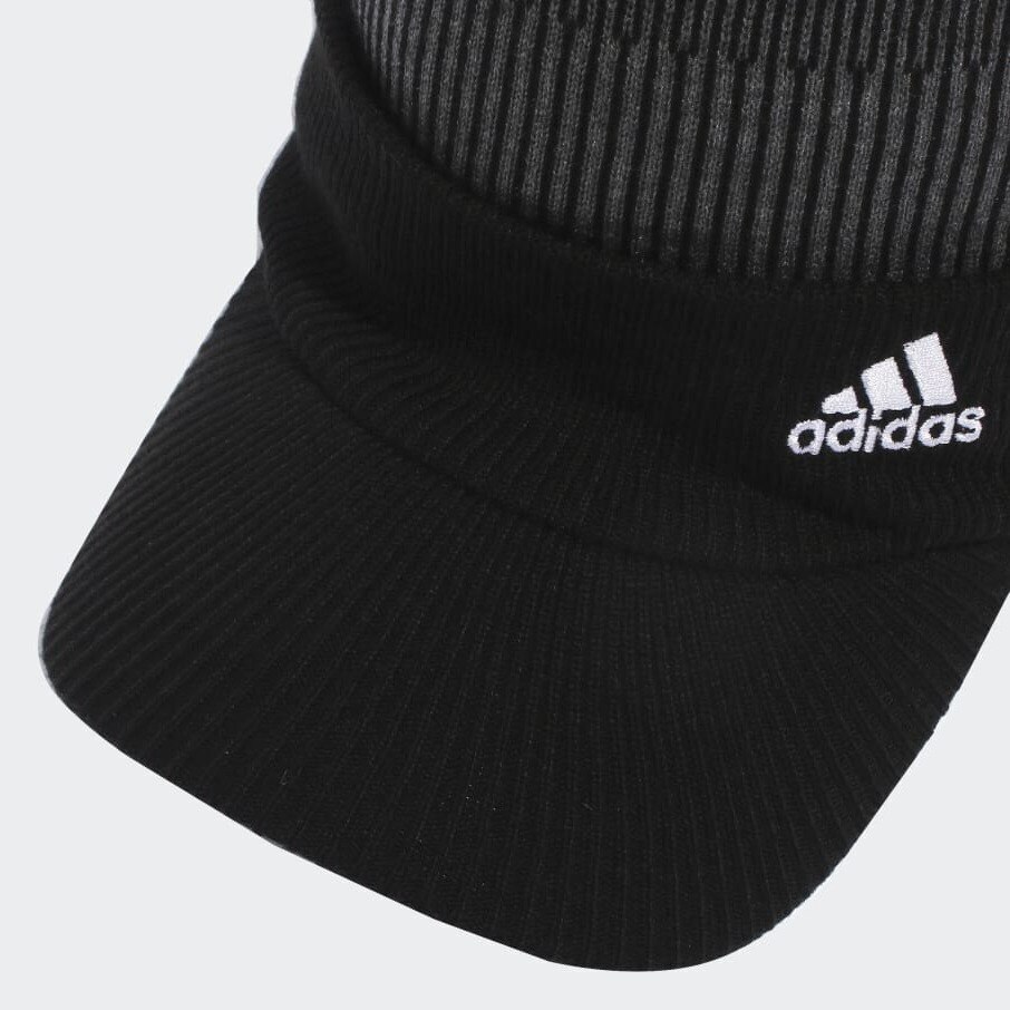 アディダス（adidas）（レディース）ゴルフ 防寒 保温 COLD. RDY ポンポン付き バイザーニットキャップ QY537-HG5599BK