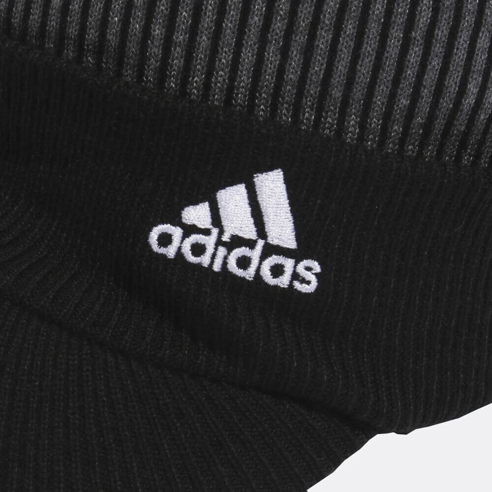 アディダス（adidas）（レディース）ゴルフ 防寒 保温 COLD. RDY ポンポン付き バイザーニットキャップ QY537-HG5599BK