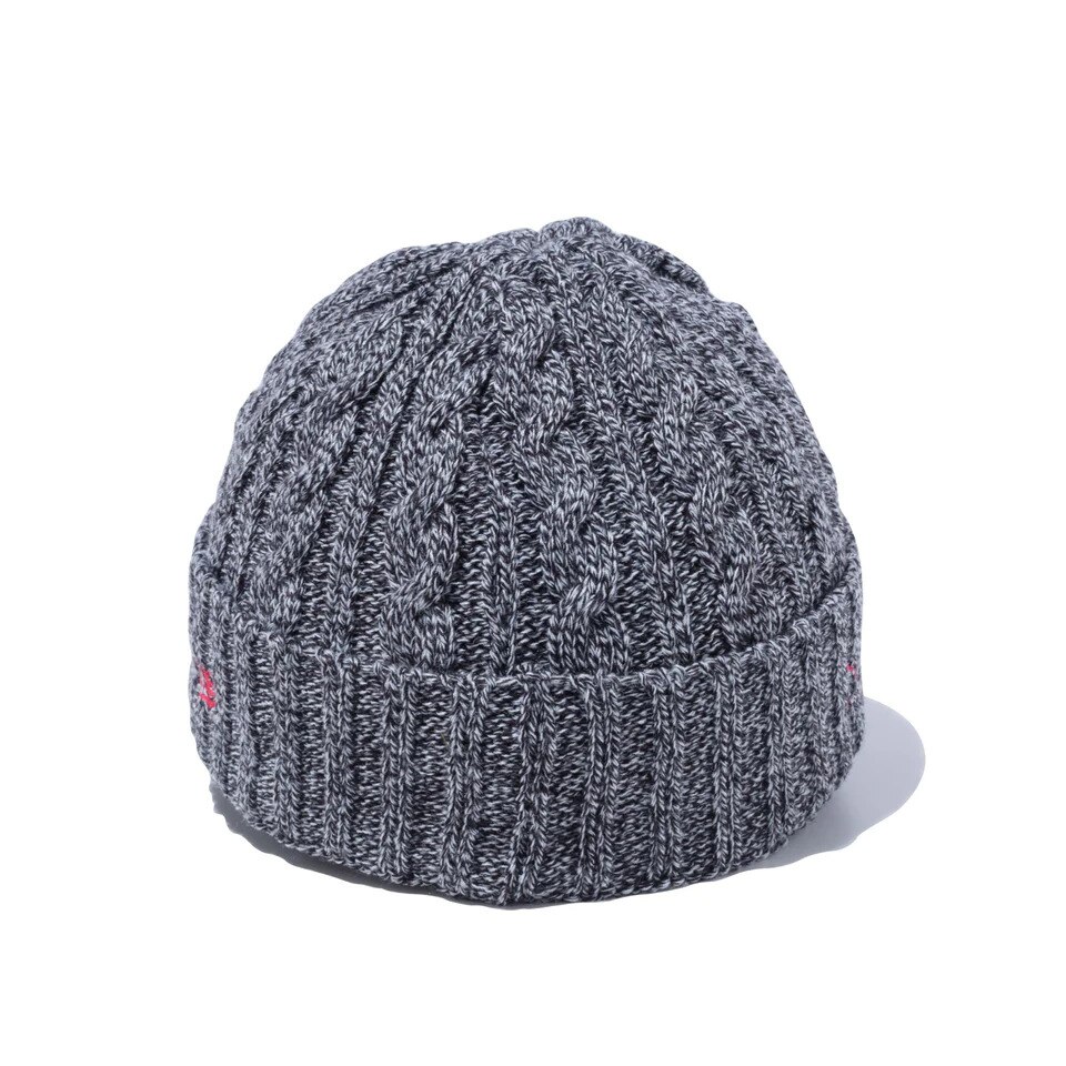 ニューエラ（NEW ERA）（レディース）ゴルフ 防寒 ニットキャップ バイザーニット ウーブンパッチ BLK 13327822