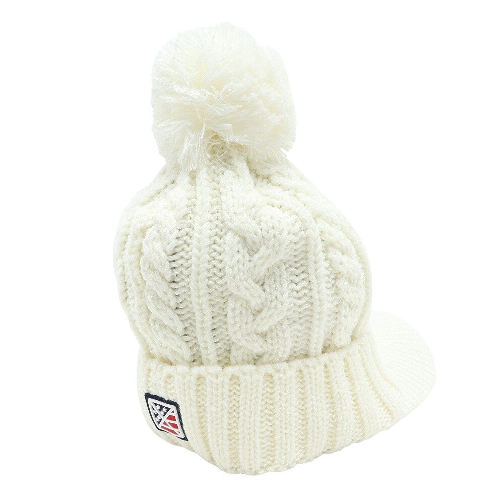 トミーアーマー（Tommy Armour）（レディース）ゴルフ 寒さ対策 防寒 あったかグッズ 裏フリース ニットキャップ TAST22F080009 WHT