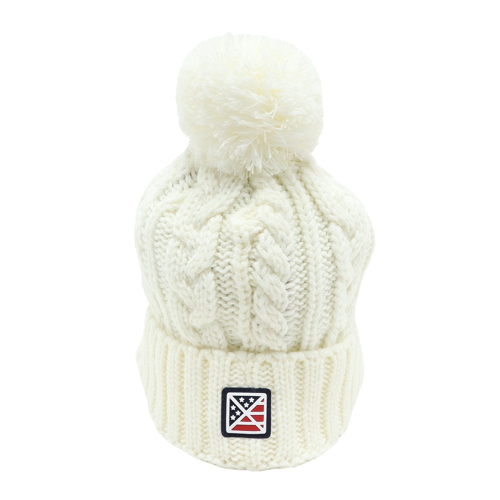 トミーアーマー（Tommy Armour）（レディース）ゴルフ 寒さ対策 防寒 あったかグッズ 裏フリース ニットキャップ TAST22F080009 WHT