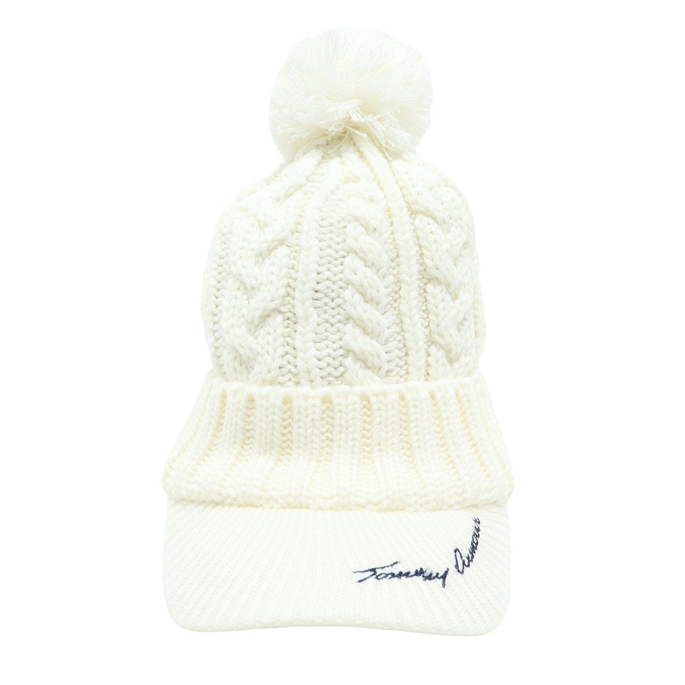 トミーアーマー（Tommy Armour）（レディース）ゴルフ 寒さ対策 防寒 あったかグッズ 裏フリース ニットキャップ TAST22F080009 WHT