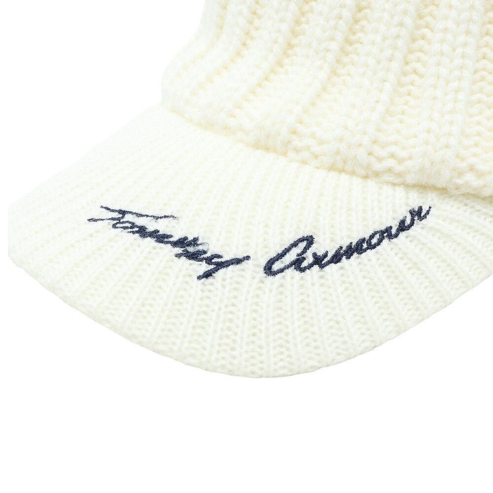 トミーアーマー（Tommy Armour）（レディース）ゴルフ 寒さ対策 防寒 あったかグッズ 裏フリース ニットキャップ TAST22F080009 WHT