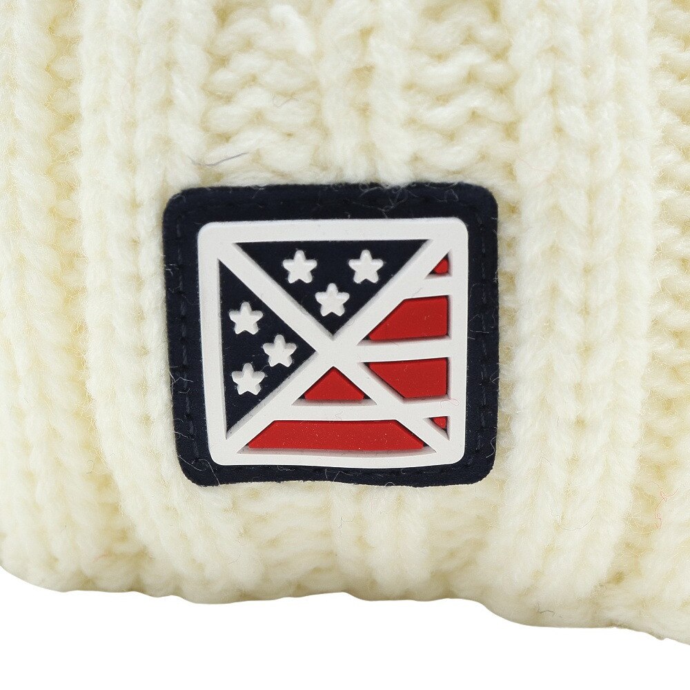 トミーアーマー（Tommy Armour）（レディース）ゴルフ 寒さ対策 防寒 あったかグッズ 裏フリース ニットキャップ TAST22F080009 WHT