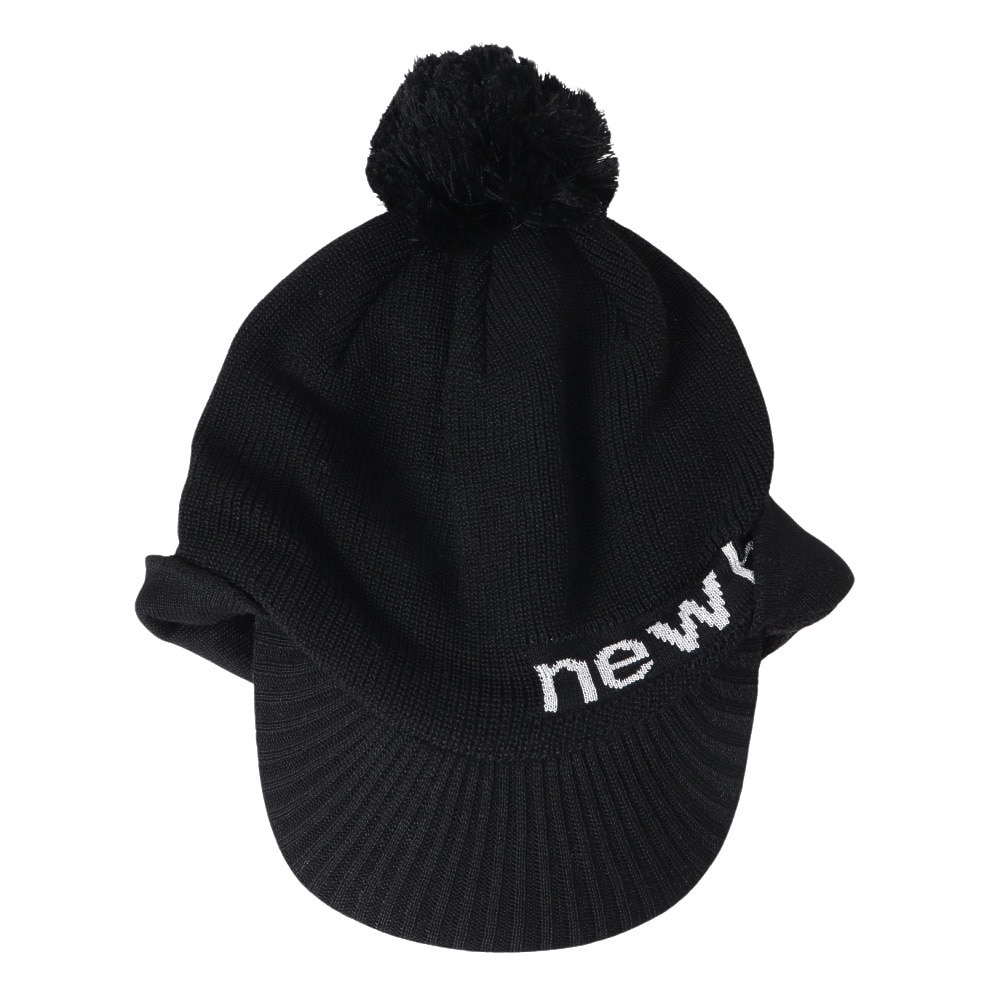 ニューバランス（new balance）（レディース）ゴルフ ニット帽 2WAY ブリムビーニー 012-3287515-010