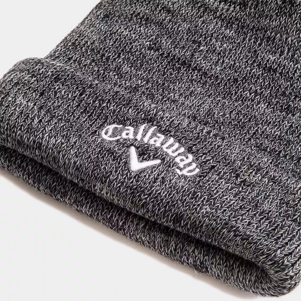 キャロウェイ（CALLAWAY）（レディース）ゴルフ ニット帽 梵天付き リブ編みベーシックビーニー C23291220-1011