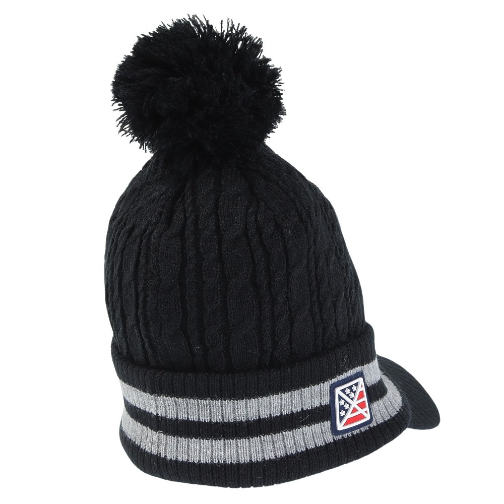 トミーアーマー（Tommy Armour）（レディース）ゴルフ 防寒 ニットキャップ TAST23F080009 BLK