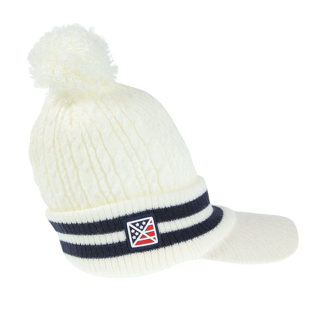 トミーアーマー（Tommy Armour）（レディース）ゴルフ ニットキャップ TAST23F080009 WHT