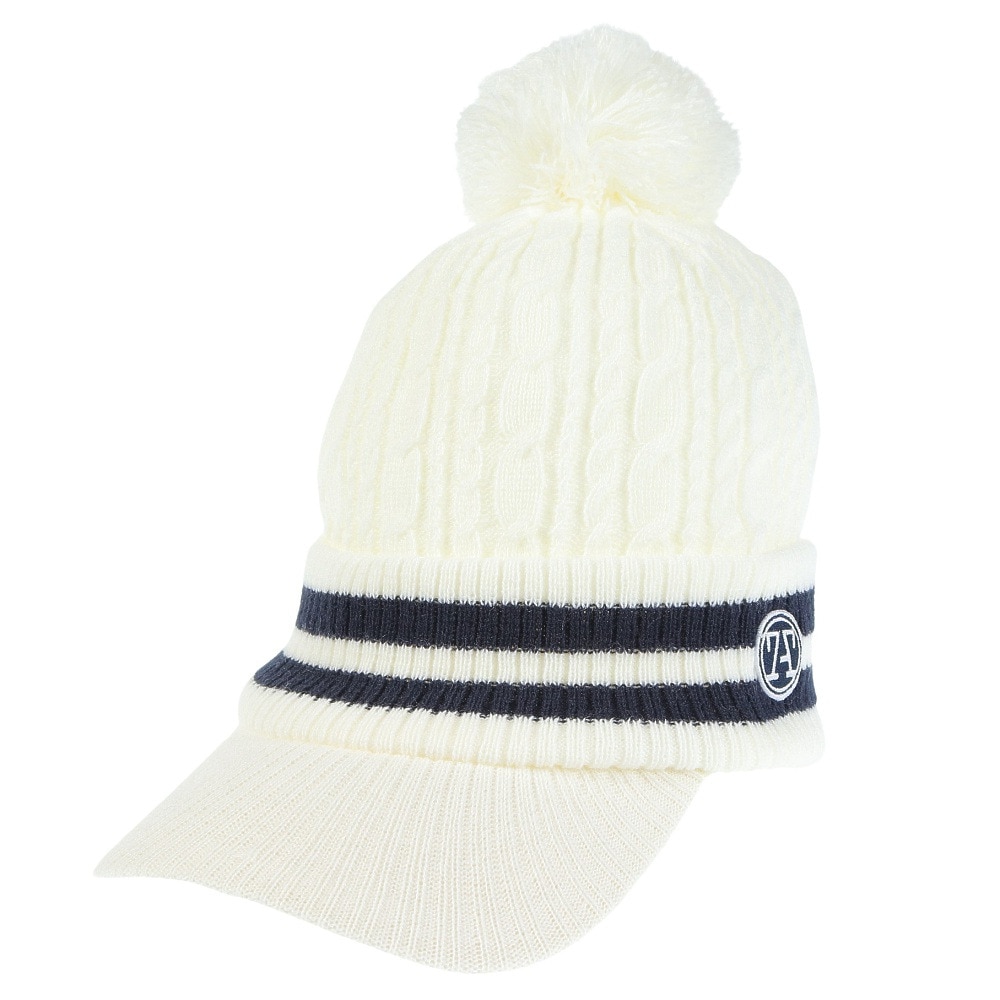 トミーアーマー（Tommy Armour）（レディース）ゴルフ ニットキャップ TAST23F080009 WHT
