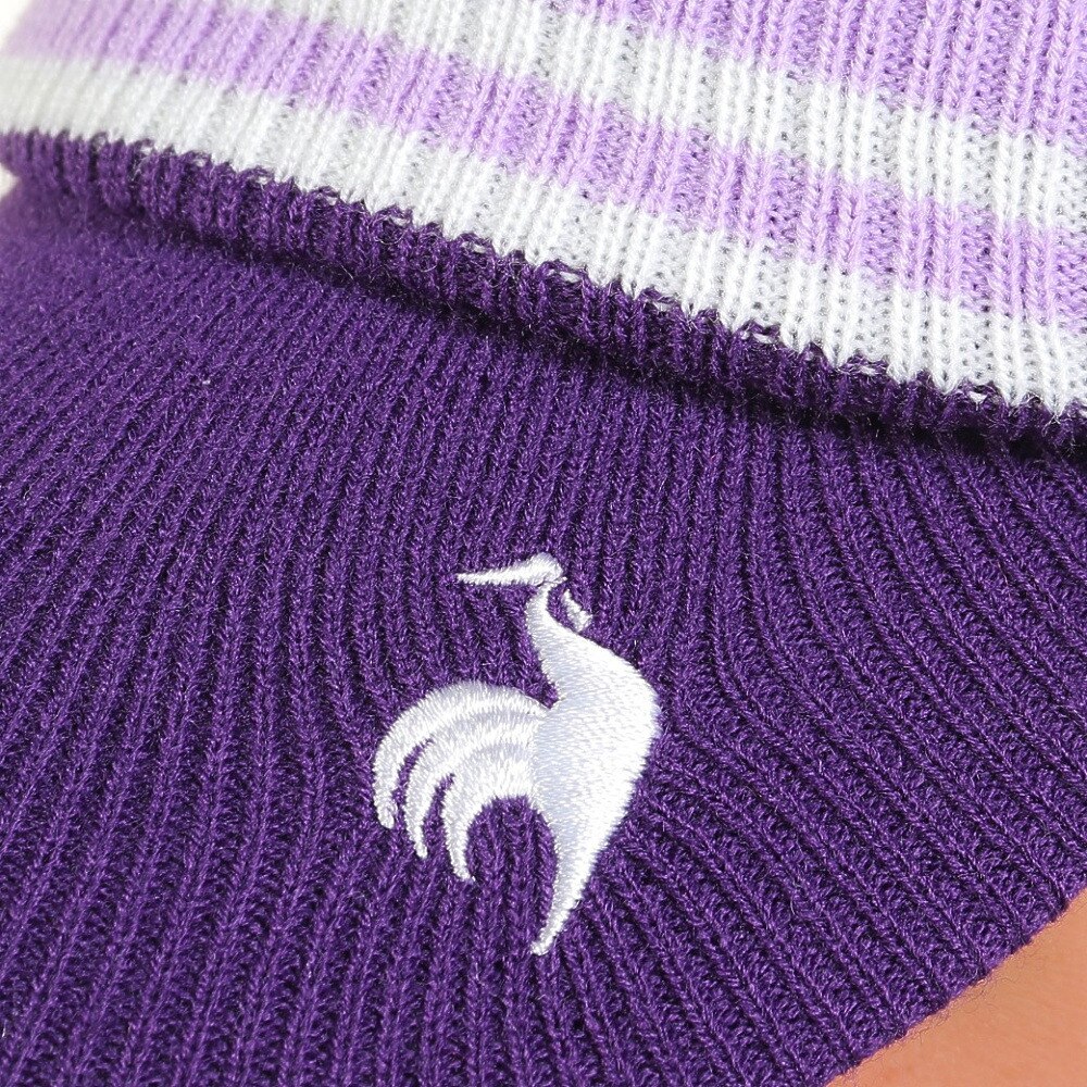 ルコックスポルティフ（lecoqsportif）（レディース）ゴルフ 防寒 庇付きニットキャップ QGCWJC05 PP00