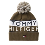 トミーヒルフィガー（TOMMY HILFIGER）（レディース）ゴルフ 防寒 ニット帽 ビーニー THMB006F-OLV