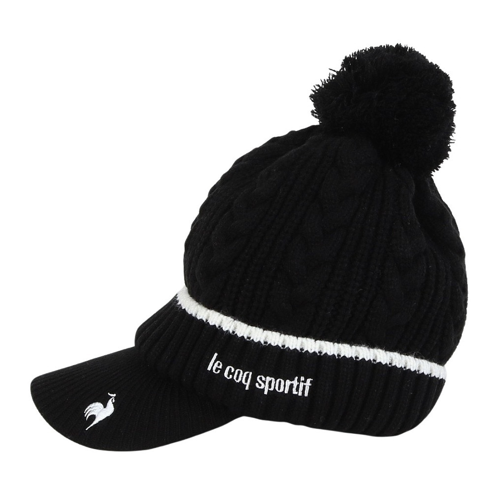 ルコックスポルティフ（lecoqsportif）（レディース）ゴルフ ニットキャップ LG4FCP40L BK00