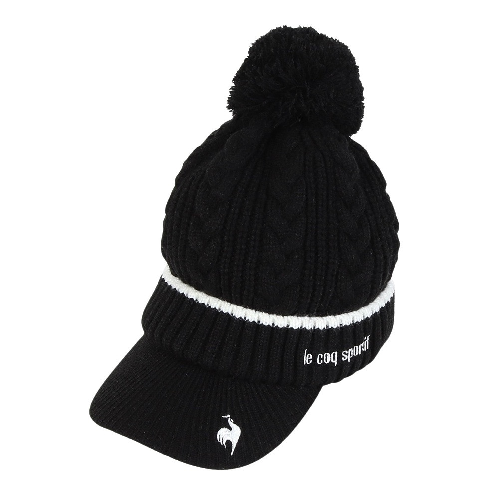 ルコックスポルティフ（lecoqsportif）（レディース）ゴルフ ニットキャップ LG4FCP40L BK00