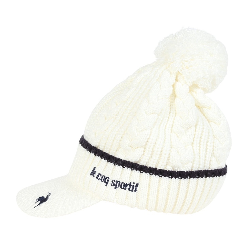 ルコックスポルティフ（lecoqsportif）（レディース）ゴルフ ニットキャップ LG4FCP40L WH00