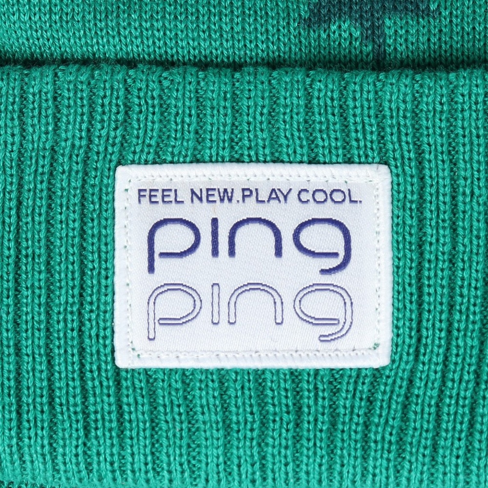 ピン（PING）（レディース）ゴルフ STAR ニットキャップ HW-L2408 GN 37877