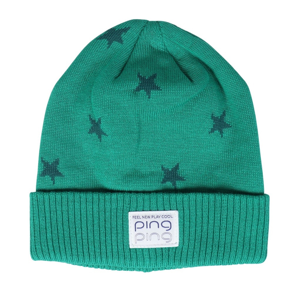ピン（PING）（レディース）ゴルフ STAR ニットキャップ HW-L2408 GN 37877
