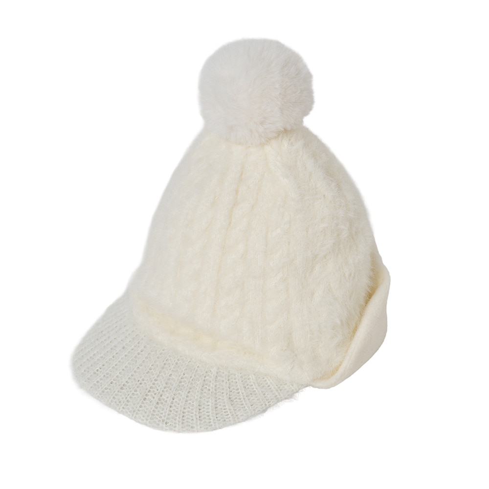 ROSASEN（ROSASEN）（レディース）ゴルフ フェザーヤーン ツバ付き ニットキャップ 046-54062-25AW-005