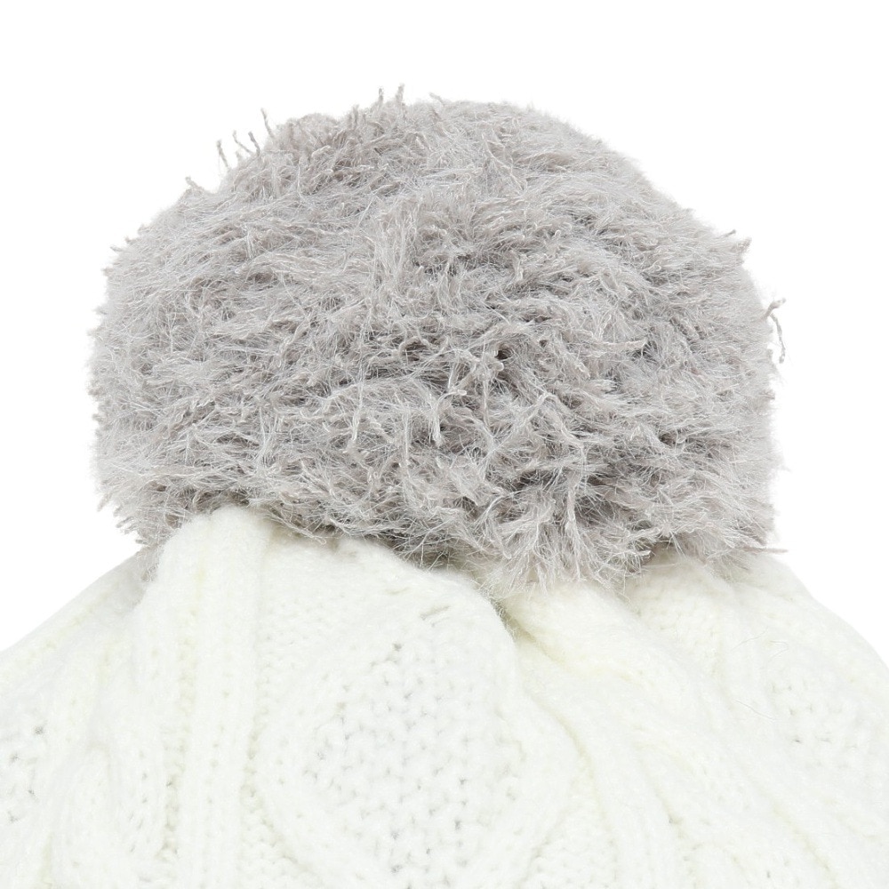 クランク（CLUNK）（レディース）ゴルフ 帽子 ツバ付きニット帽 CL5UWC04 WHT