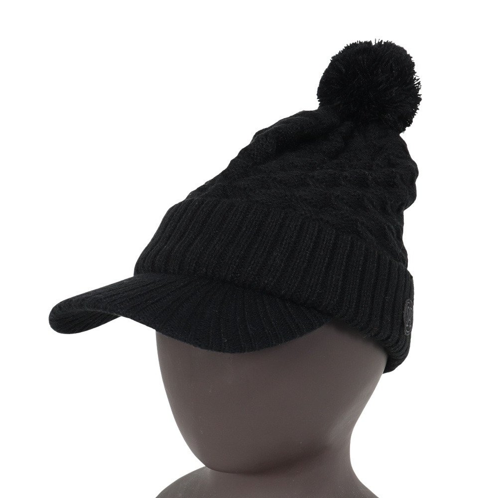 トミーアーマー（Tommy Armour）（レディース）ゴルフ ポンポン付き ニットキャップ TAST25F080011 BLK