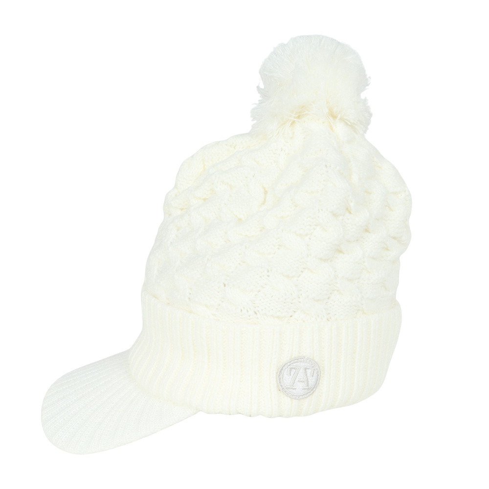 トミーアーマー（Tommy Armour）（レディース）ゴルフ ポンポン付き ニットキャップ TAST25F080011 WHT