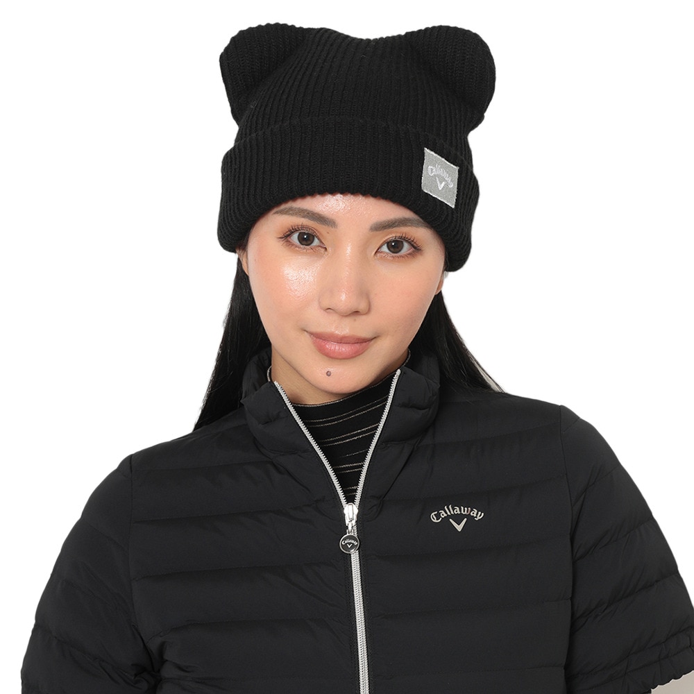 キャロウェイ（CALLAWAY）（レディース）ゴルフ クマ耳付き ビーニー C25291217-1010