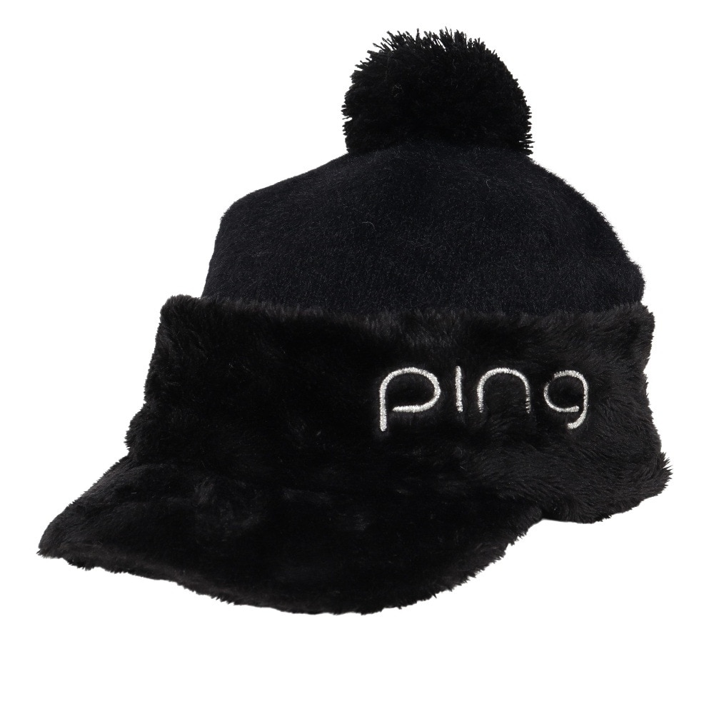 ピン（PING）（レディース）ゴルフ 中綿 光電子 ブリムニットキャップ