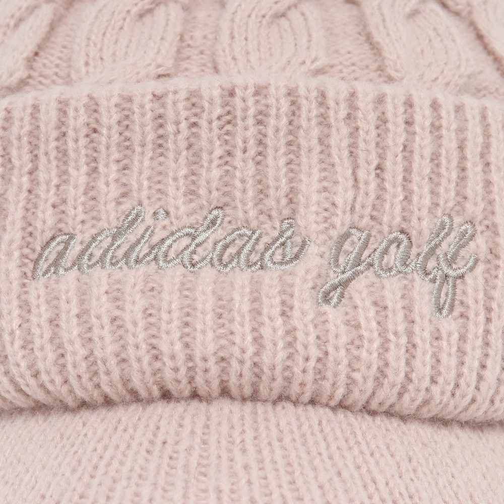 アディダス（adidas）（レディース）ゴルフ 帽子 ポンポンブリムニットキャップ KQE23-JX7041 BEG