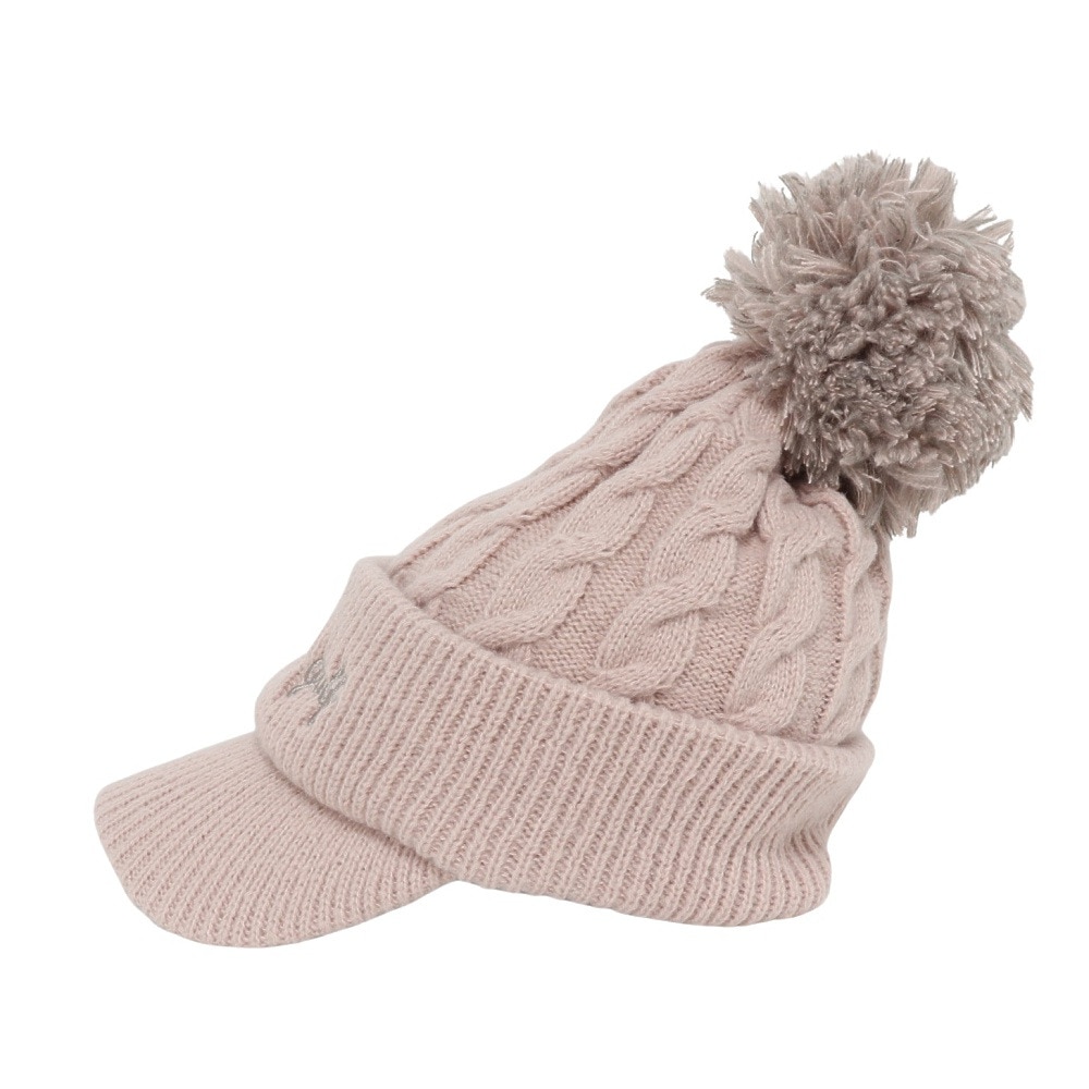 アディダス（adidas）（レディース）ゴルフ 帽子 ポンポンブリムニットキャップ KQE23-JX7041 BEG