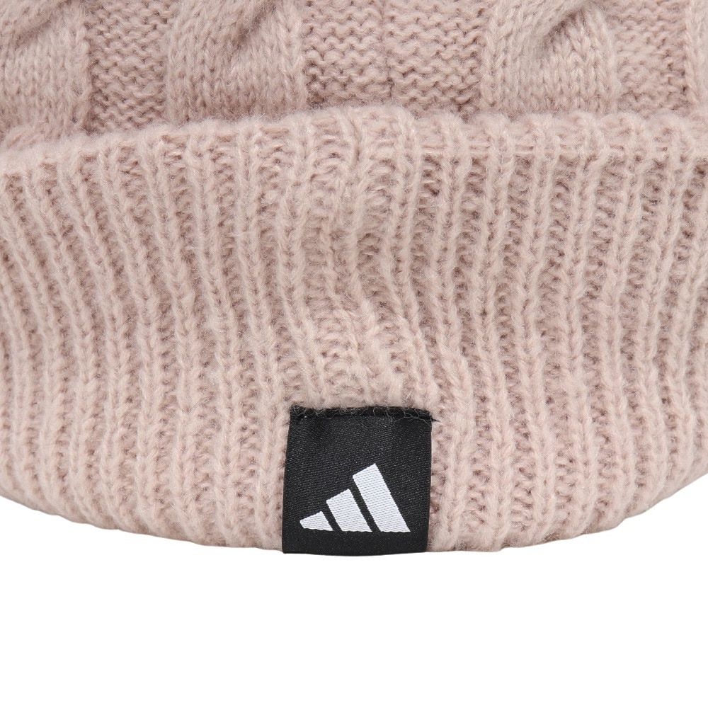 アディダス（adidas）（レディース）ゴルフ 帽子 ポンポンブリムニットキャップ KQE23-JX7041 BEG