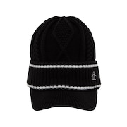 (レディース)帽子 つば付き ニットキャップ MG5FCP41L BK00