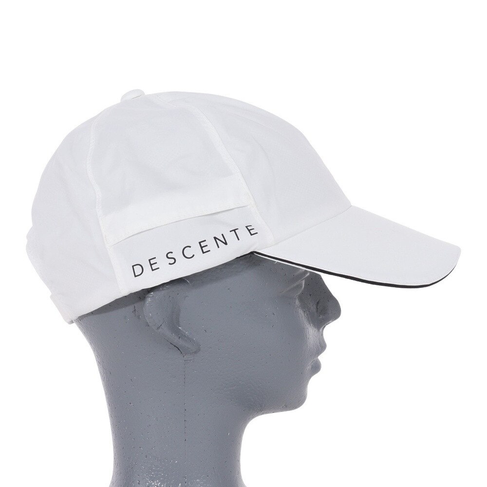 デサントゴルフ（DESCENTEGOLF）（レディース）ゴルフ レイン キャップ 雨 帽子 DGCTJC30 WH00