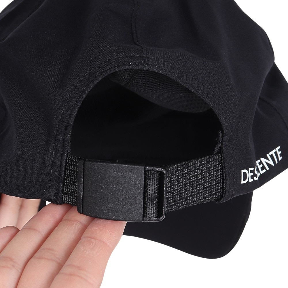 デサントゴルフ（DESCENTEGOLF）（レディース）ゴルフ レインキャップ DGCXJC30 BK00