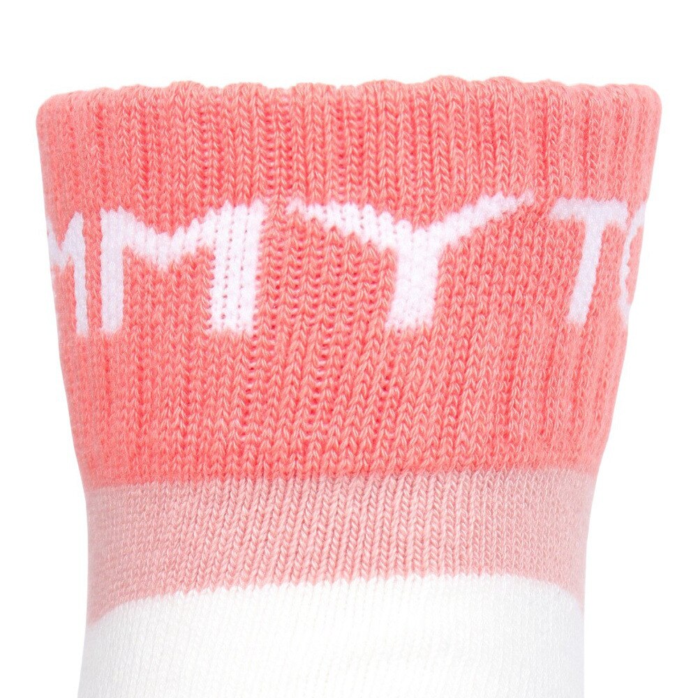 トミー ヒルフィガー ゴルフ（TOMMY HILFIGER GOLF）（レディース）ゴルフ ミドル丈 ソックス THMB2S2F-オレンジ