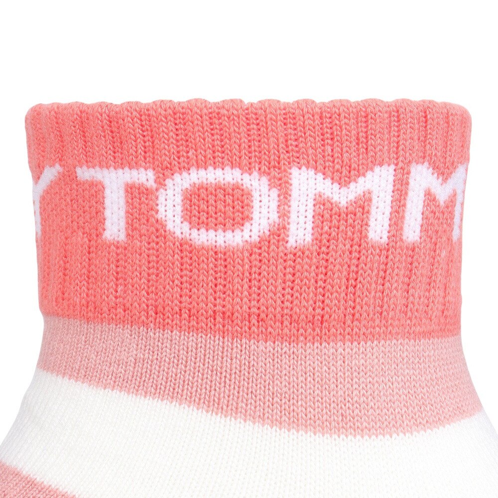 トミー ヒルフィガー ゴルフ（TOMMY HILFIGER GOLF）（レディース）ゴルフ ミドル丈 ソックス THMB2S2F-オレンジ