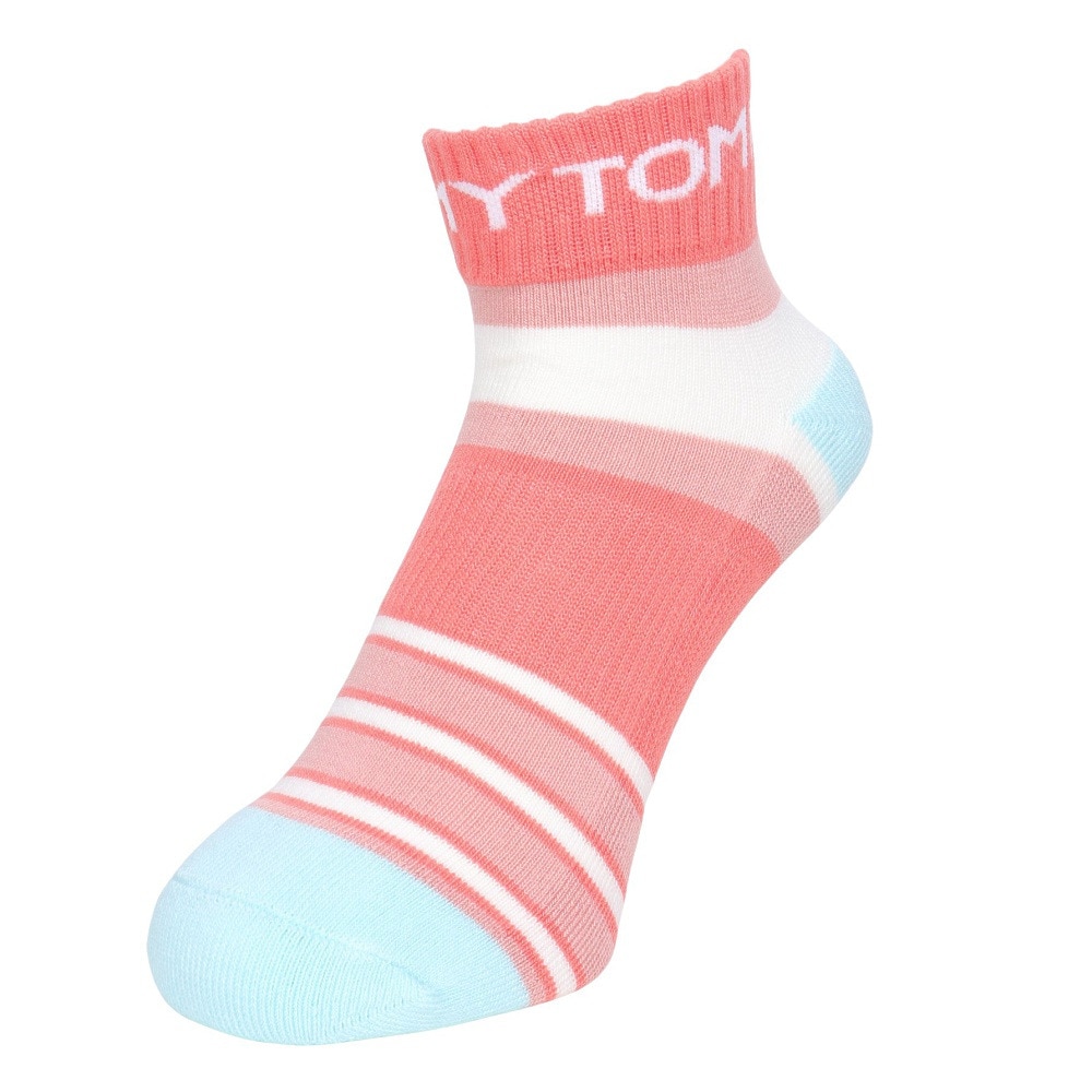 トミー ヒルフィガー ゴルフ（TOMMY HILFIGER GOLF）（レディース）ゴルフ ミドル丈 ソックス THMB2S2F-オレンジ