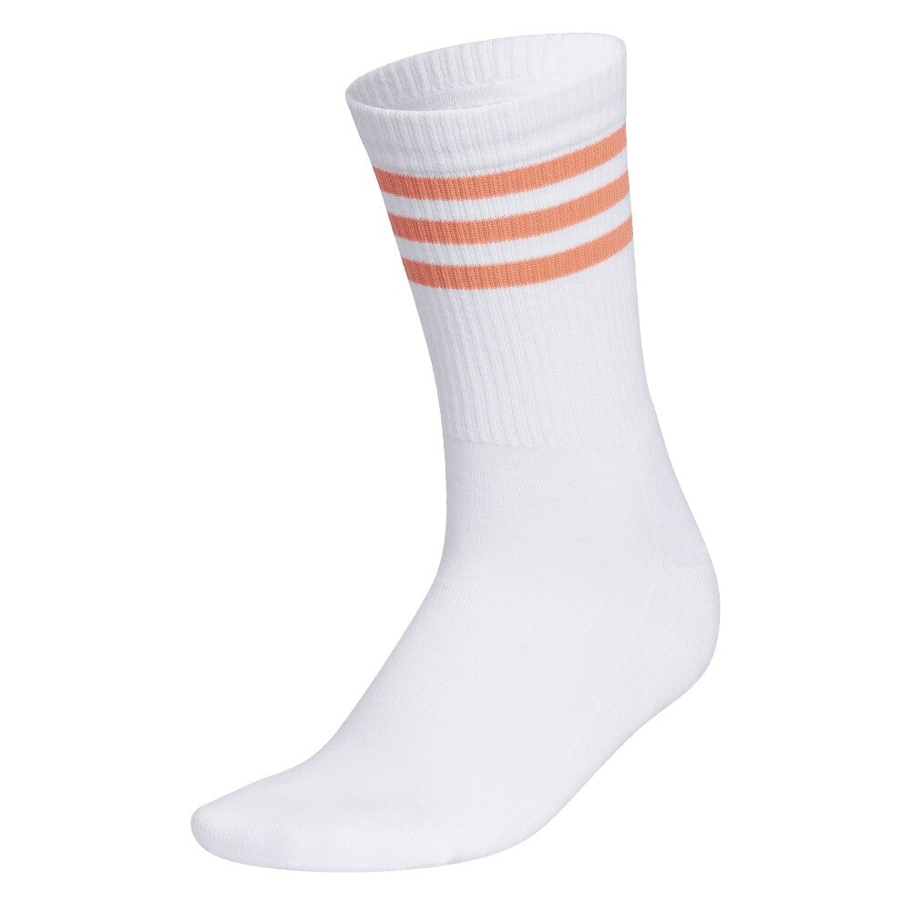 アディダス（adidas）（レディース）ゴルフ クルー丈 スリーストライプ クッションソックス MGR52-HT5822