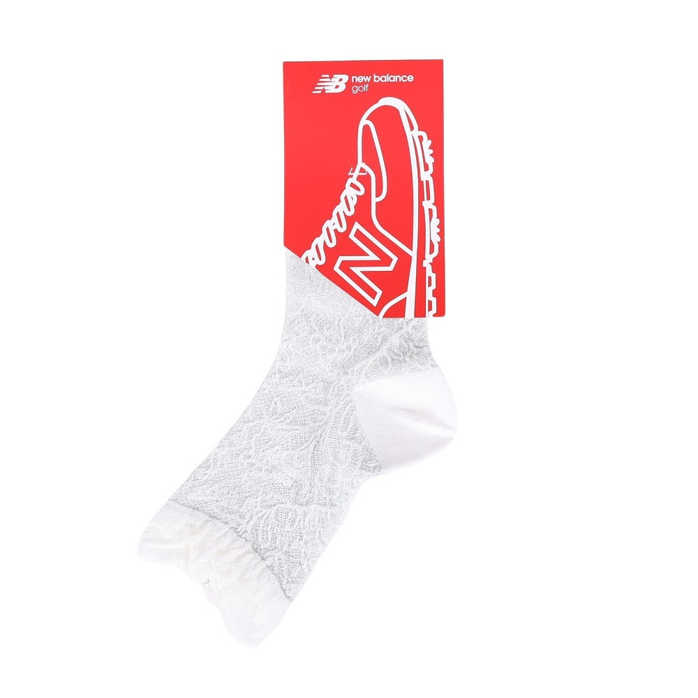 ニューバランス（new balance）（レディース）ゴルフ フラワーレース ソックス 012-3186501-030