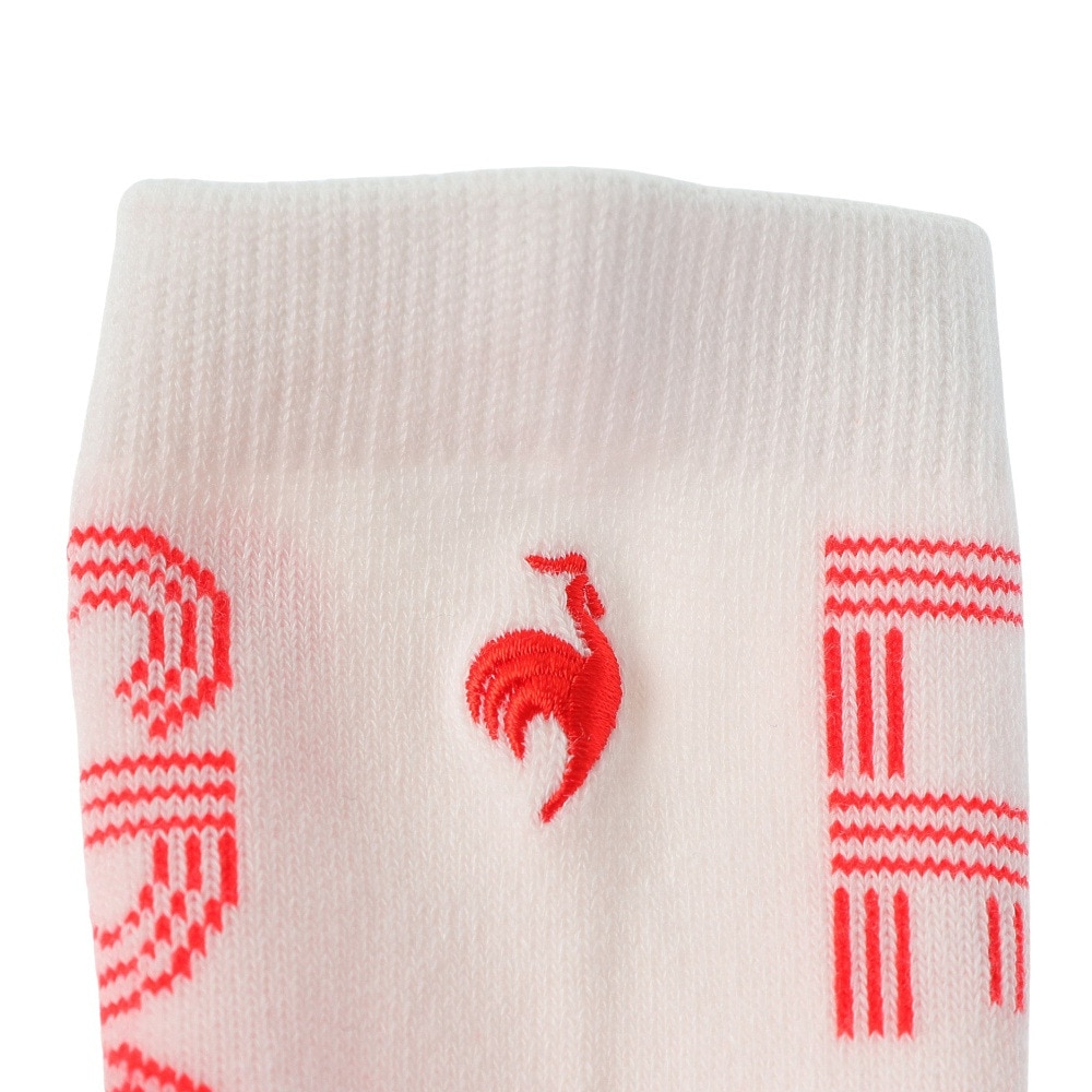 ルコックスポルティフ（lecoqsportif）（レディース）ゴルフ 抗菌防臭 バイカラーレギュラー丈ソックス QGCWJB04 WHRD