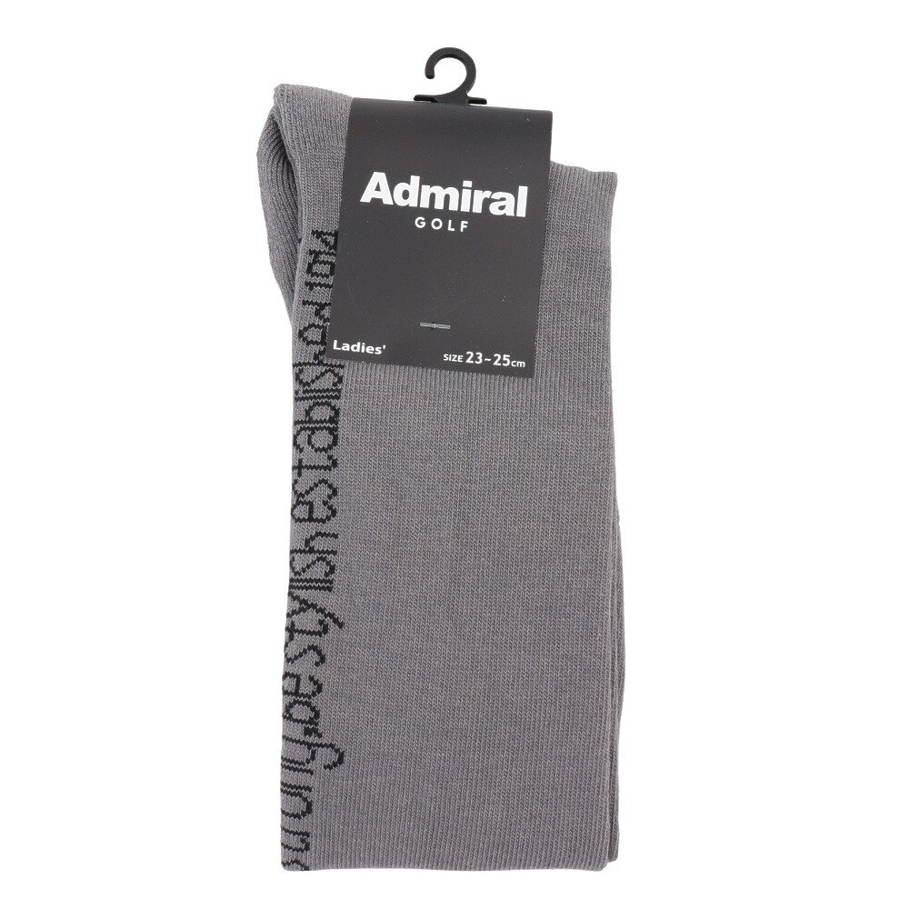 アドミラル ゴルフ（Admiral GOLF）（レディース）ゴルフ ロゴ ハイソックス ADMB4A21-GRY