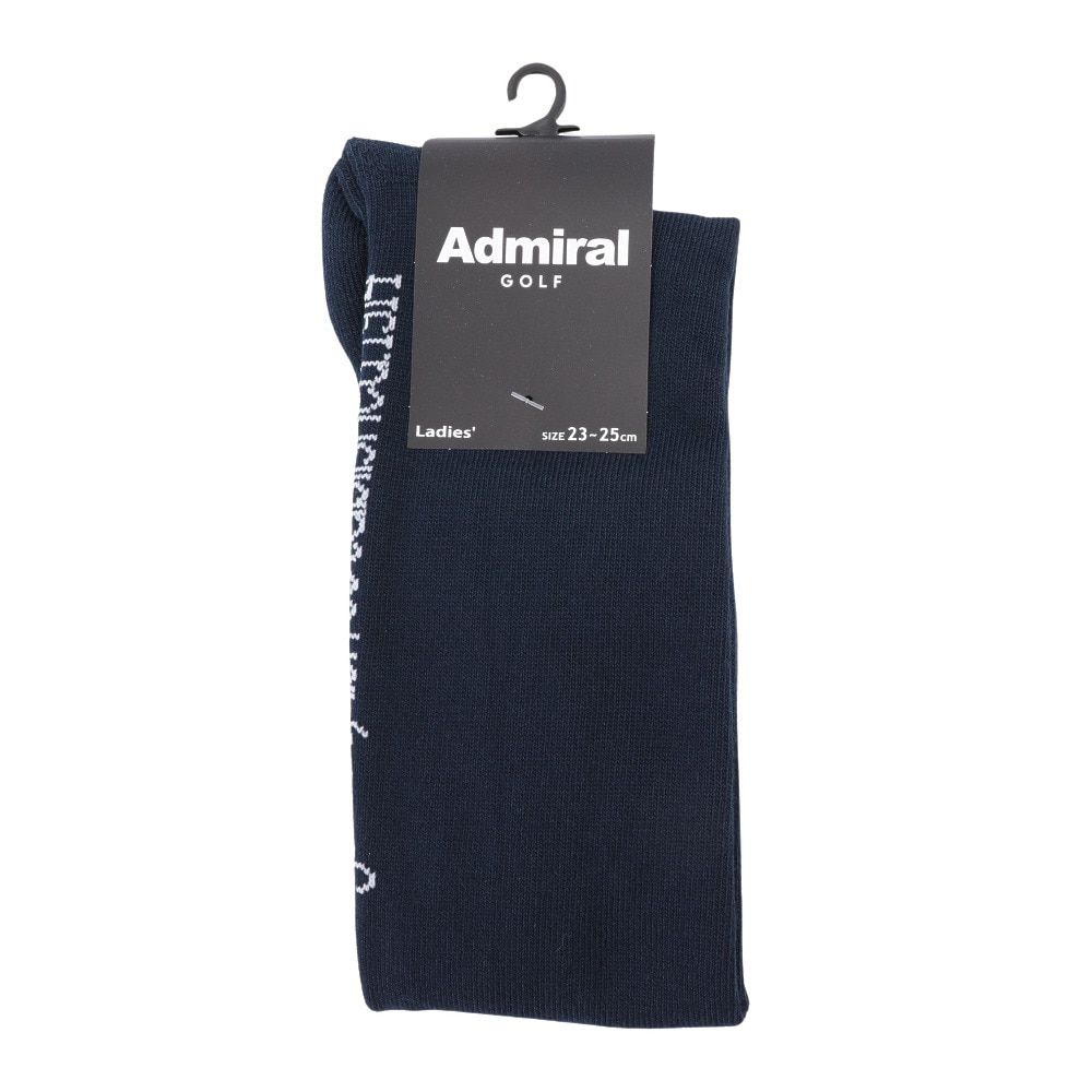 アドミラル ゴルフ（Admiral GOLF）（レディース）ゴルフ 吸汗速乾 抗菌防臭 ロゴ ハイソックス ADMB4A21-NVY