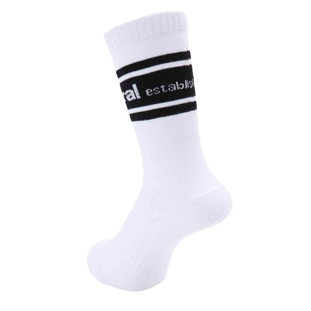 アドミラル ゴルフ（Admiral GOLF）（レディース）ゴルフ 吸汗速乾 抗菌防臭 ライン ミドルソックス ADMB4ABL-WHT