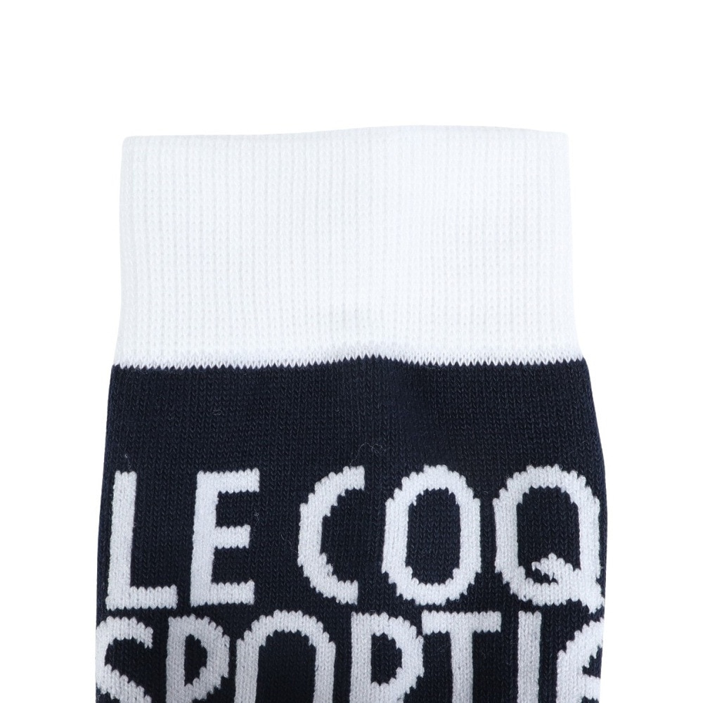ルコックスポルティフ（lecoqsportif）（レディース）ゴルフ 抗菌防臭 ジャガードレギュラー丈ソックス QGCXJB10 NV00