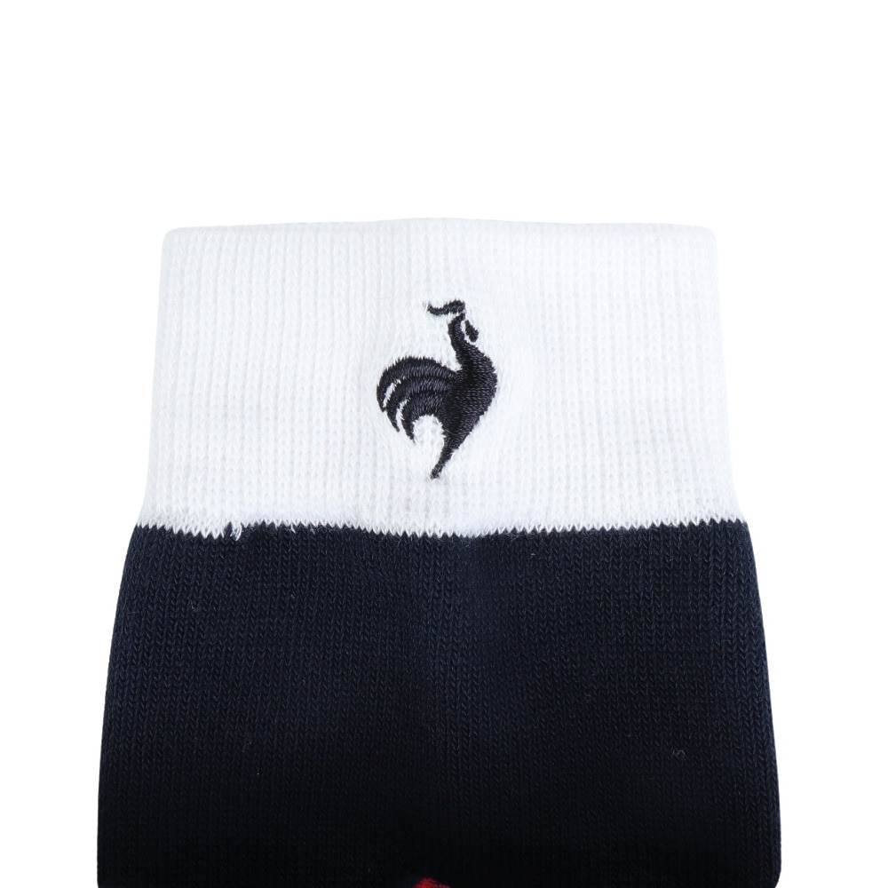 ルコックスポルティフ（lecoqsportif）（レディース）ゴルフ 抗菌防臭 ジャガードレギュラー丈ソックス QGCXJB10 NV00