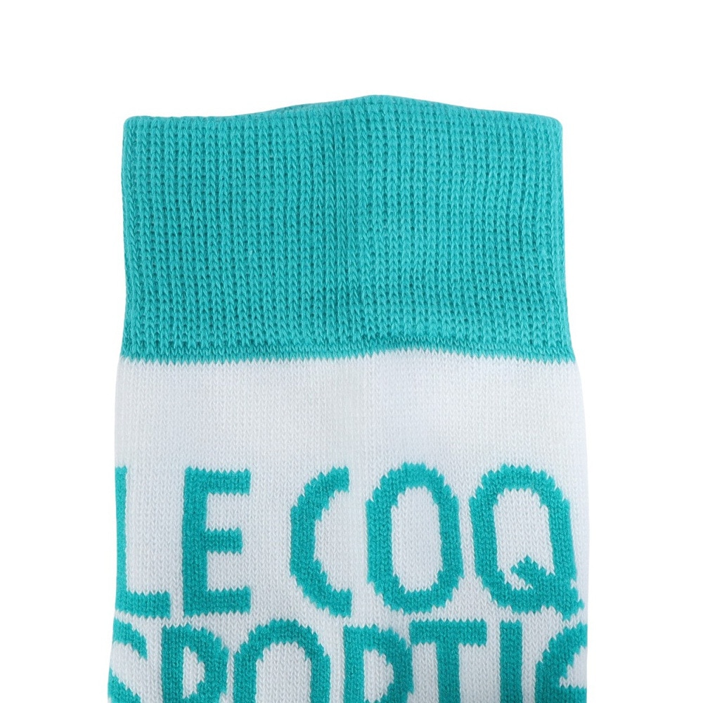 ルコックスポルティフ（lecoqsportif）（レディース）ゴルフ 抗菌防臭 ジャガードレギュラー丈ソックス QGCXJB10 WH00