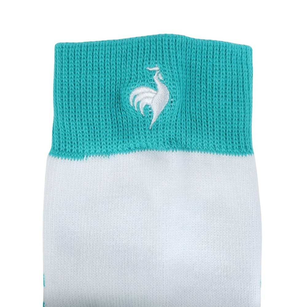 ルコックスポルティフ（lecoqsportif）（レディース）ゴルフ 抗菌防臭 ジャガードレギュラー丈ソックス QGCXJB10 WH00