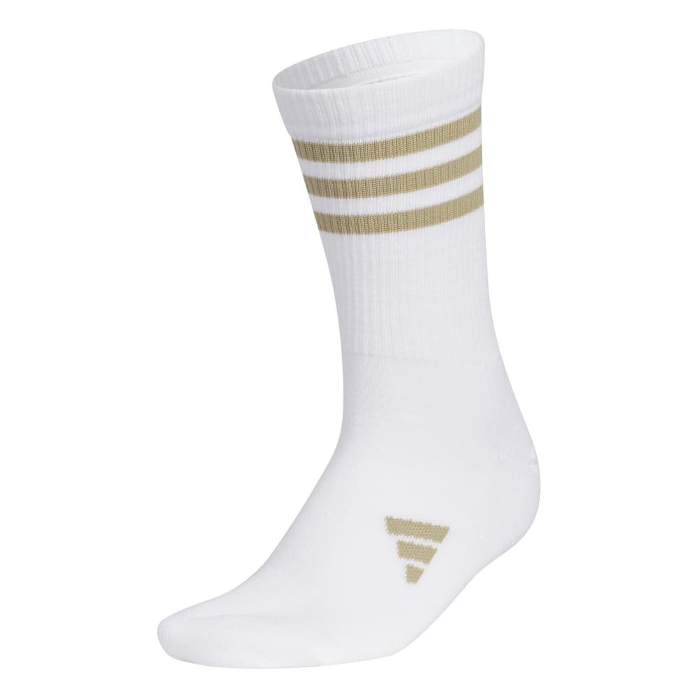 アディダス（adidas）（レディース）ゴルフ クルー丈 スリーストライプ クッションソックス MGR52-IS6535 W