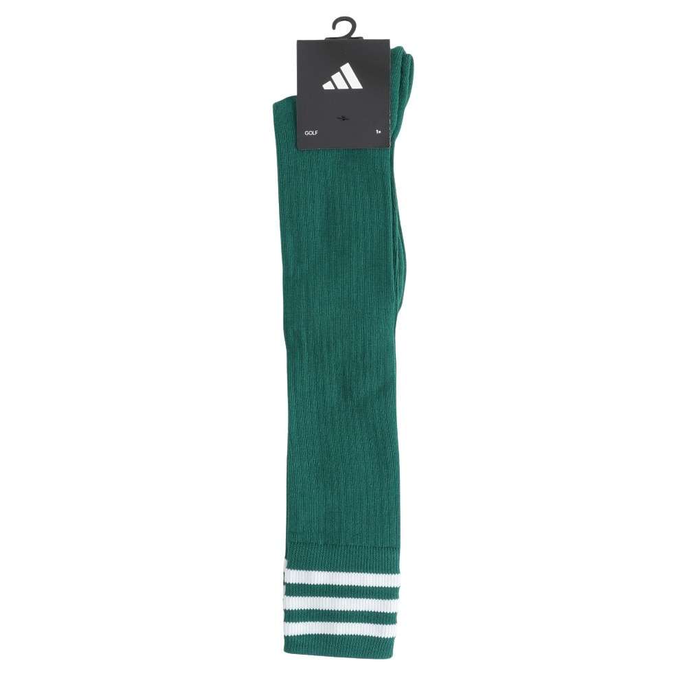 アディダス（adidas）（レディース）ゴルフ ニーハイ スリーストライプス クッションソックス MGR61-IS6529 GRN/W