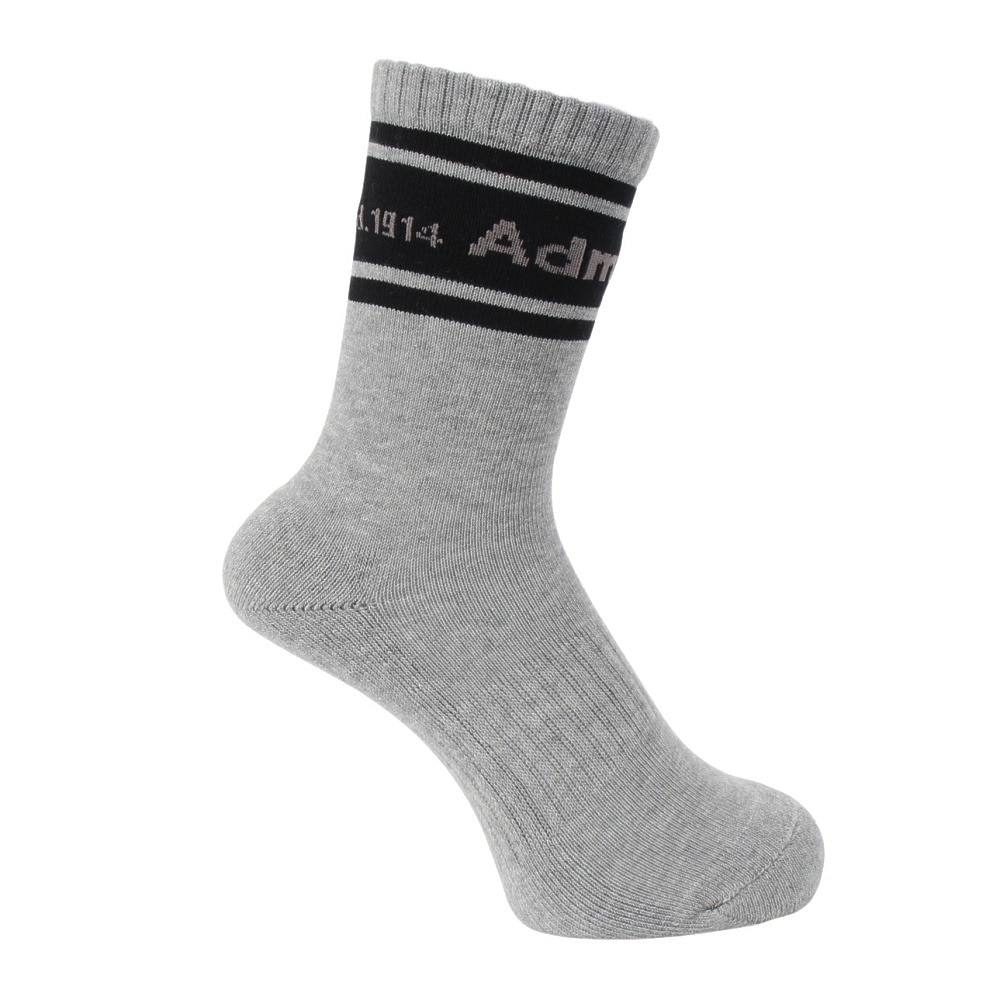アドミラル ゴルフ（Admiral GOLF）（レディース）ゴルフ 抗菌防臭 ライン ミドルソックス ADMB4B20-GRY