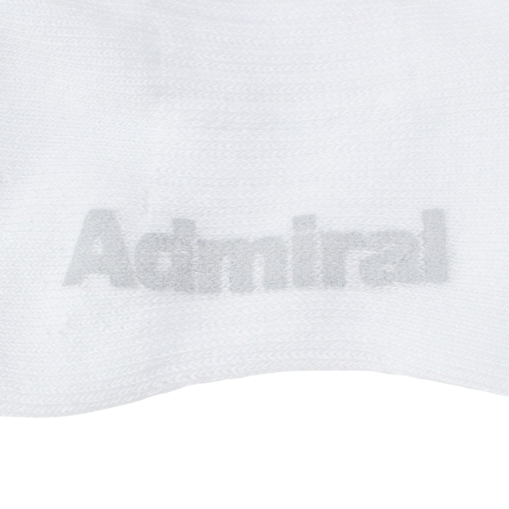 アドミラル ゴルフ（Admiral GOLF）（レディース）ゴルフ 抗菌防臭 ライン ミドルソックス ADMB4B20-WHT